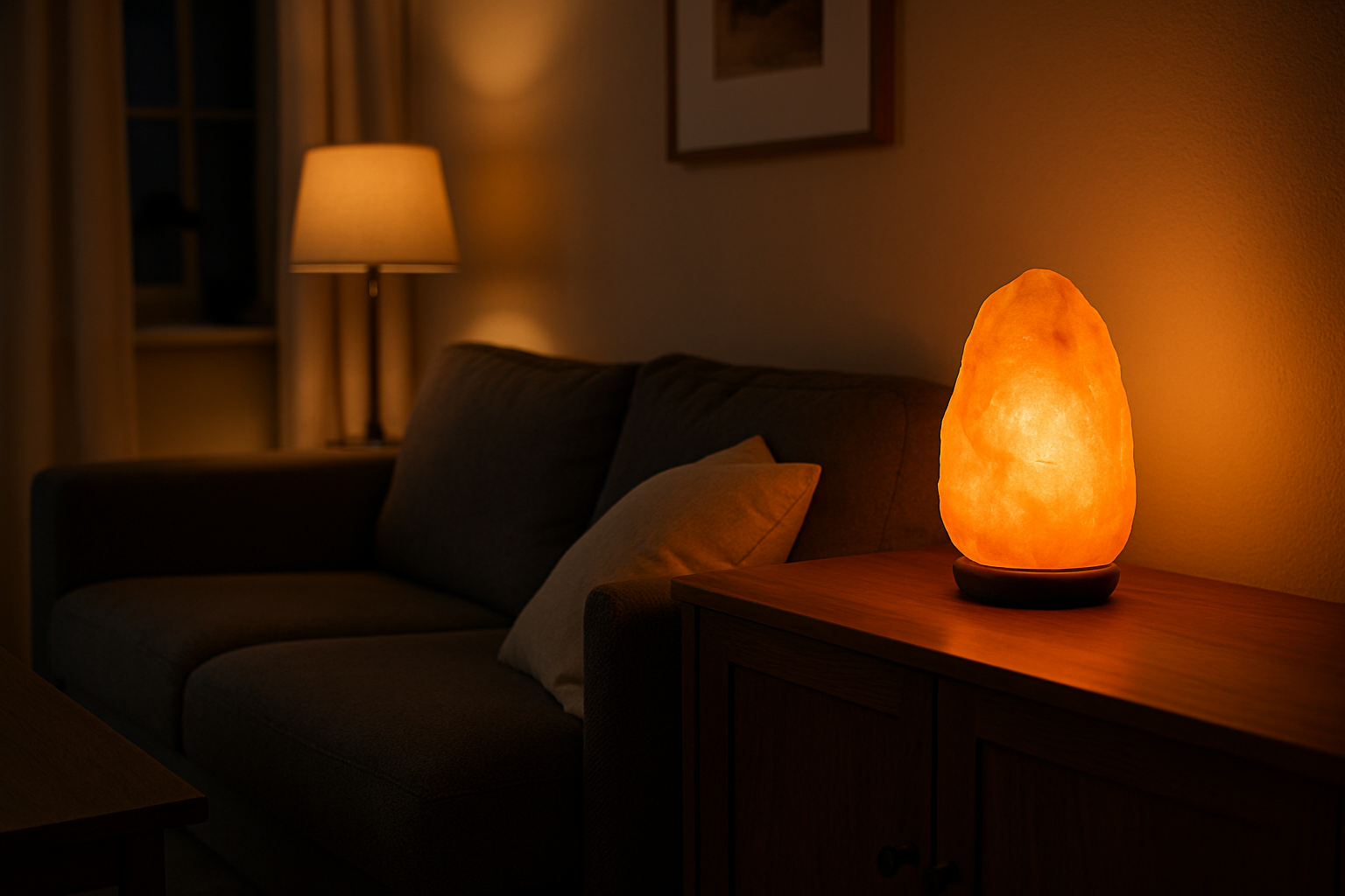 Sfeerverlichting in huis: waar een zoutlamp past